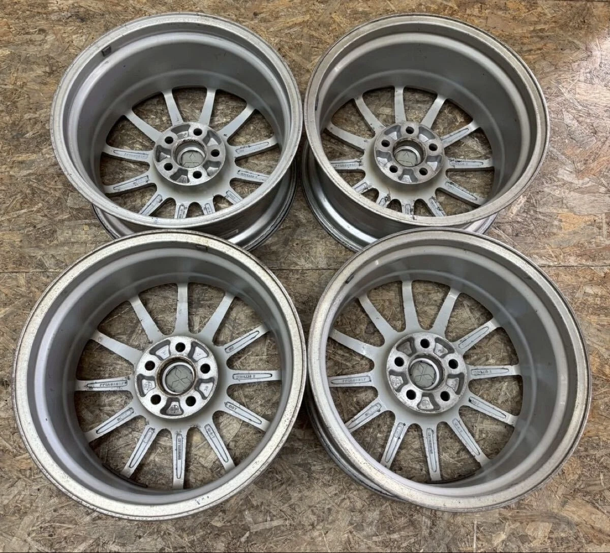 JDM Rare Mitsubishi Genuine ENKEI CZ4A Lancer Evolution 10 Wheels 188. No Tires - Image 6