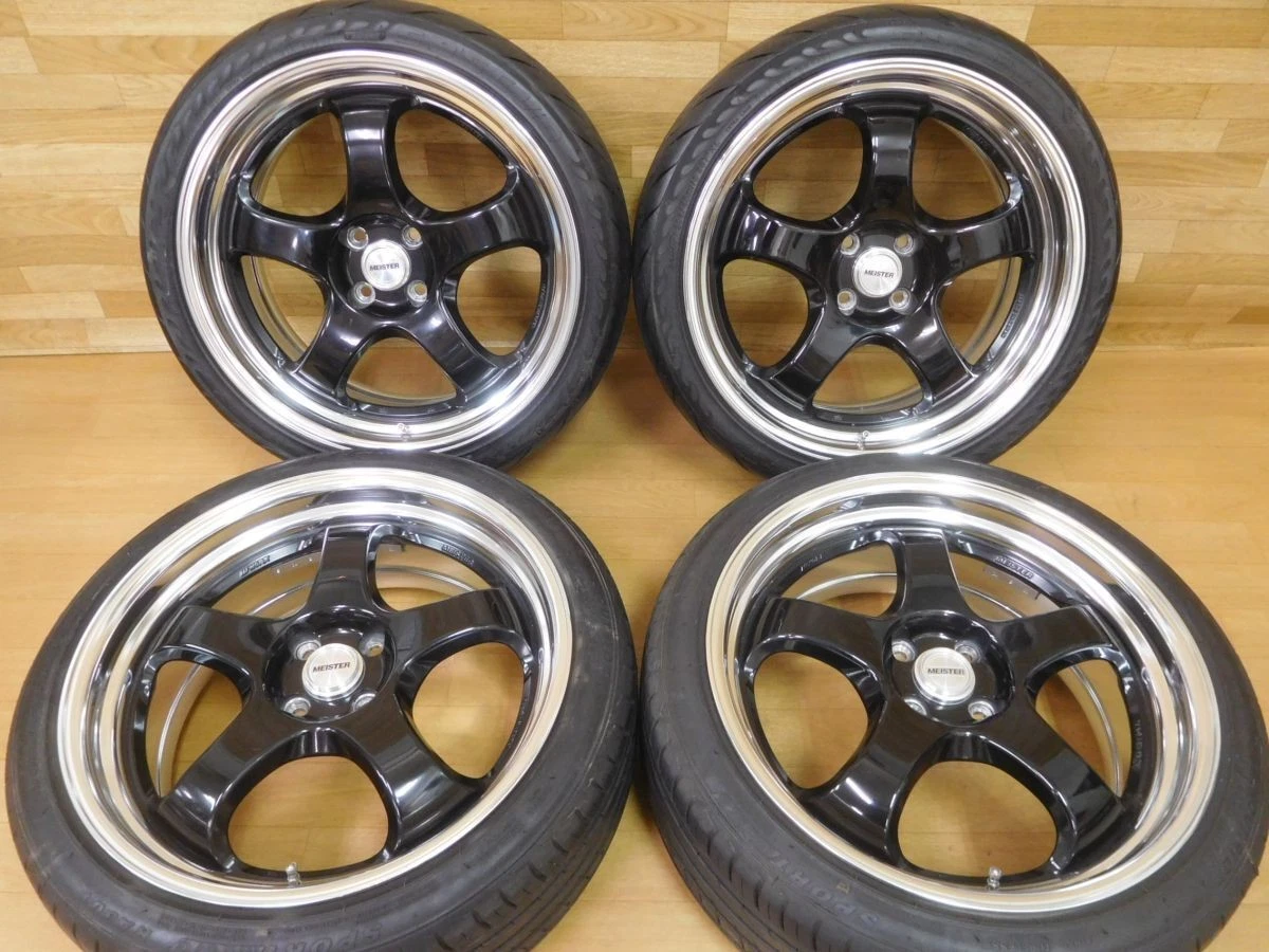 JDM 15-262 Beautiful Deep rim work MeisterS118in 8J +40 7.5J +42 PCD1 No Tires