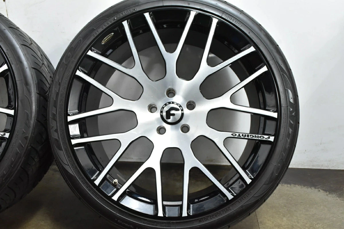 JDM Used FORGIATO 4-Book Set 229.5J x 22+20 PCD 120 265/35R22 102W wit No Tires - Image 7