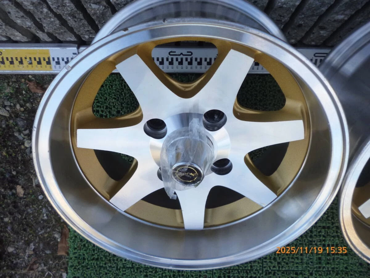 JDM CAPONE 7-Bx14 14x7J 114.3 4-hole 4-Book deep rim 4-Individual old No Tires - Image 4