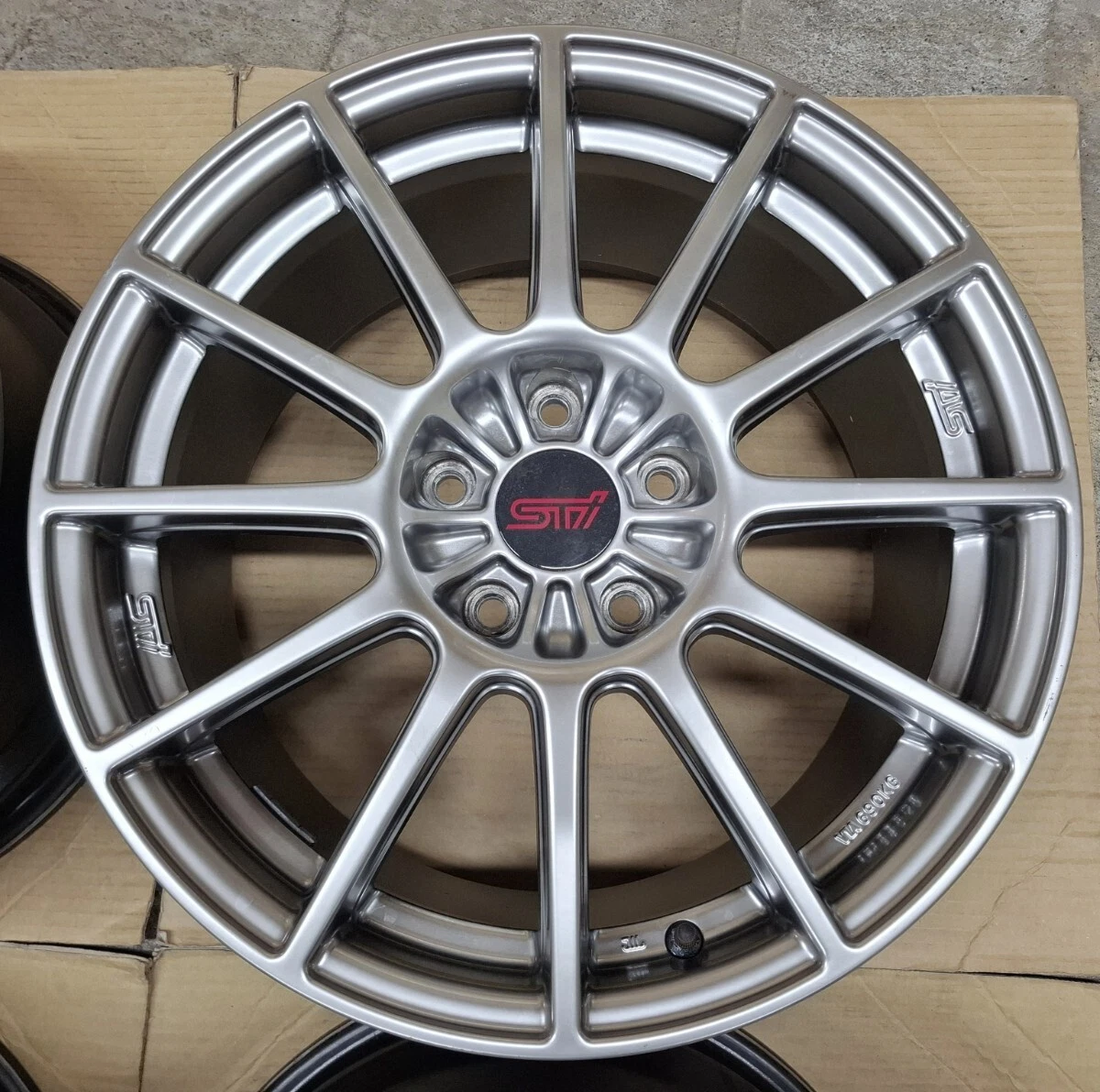 JDM Superb Condition Subaru Impreza WRX STI Spec C TypeRA Genuine 17 W No Tires - Image 5