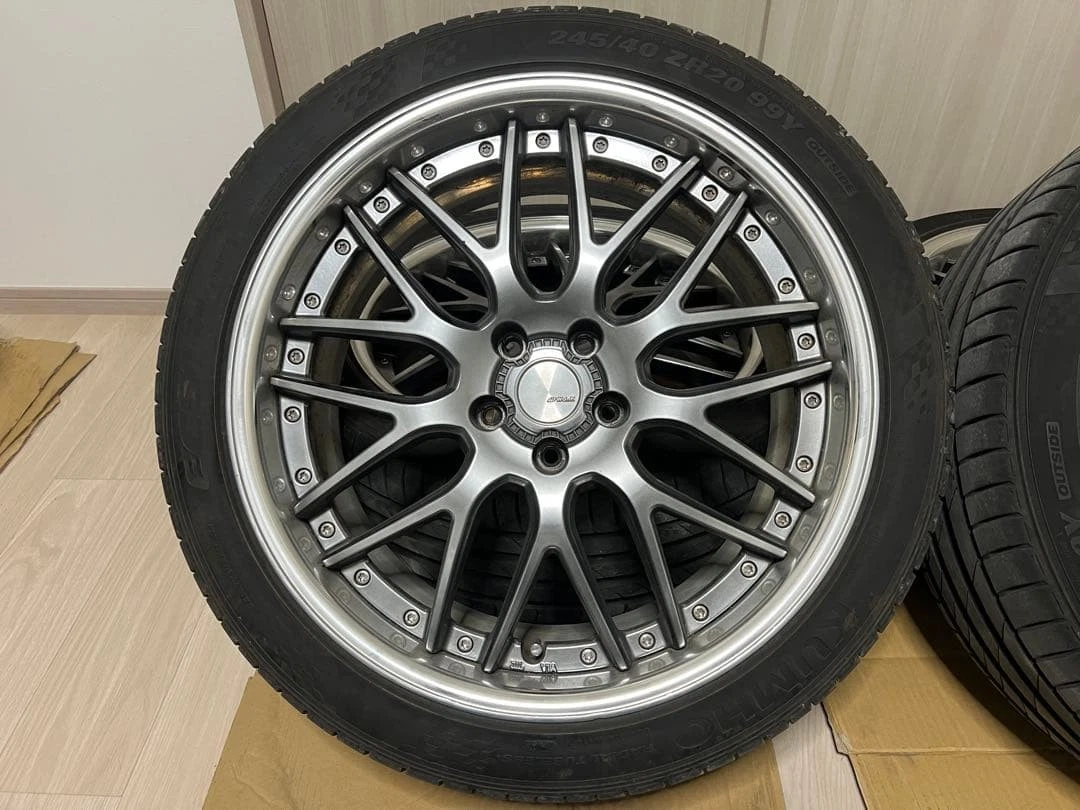 JDM WORK Lanvec LM1 20 tire and wheel set 4 books No Tires - Image 3