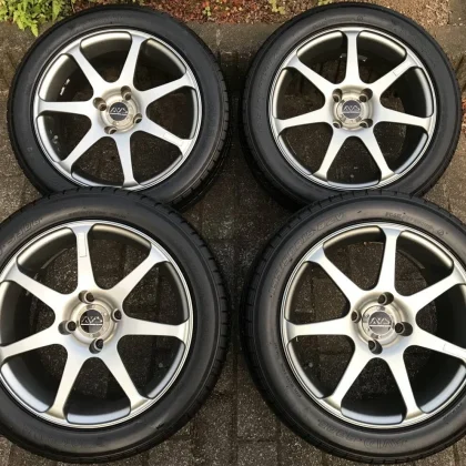 JDM Rare Hard to find Yokohama AVS Model 7 PCD100-4H x 6.5J +35 15195/ No Tires