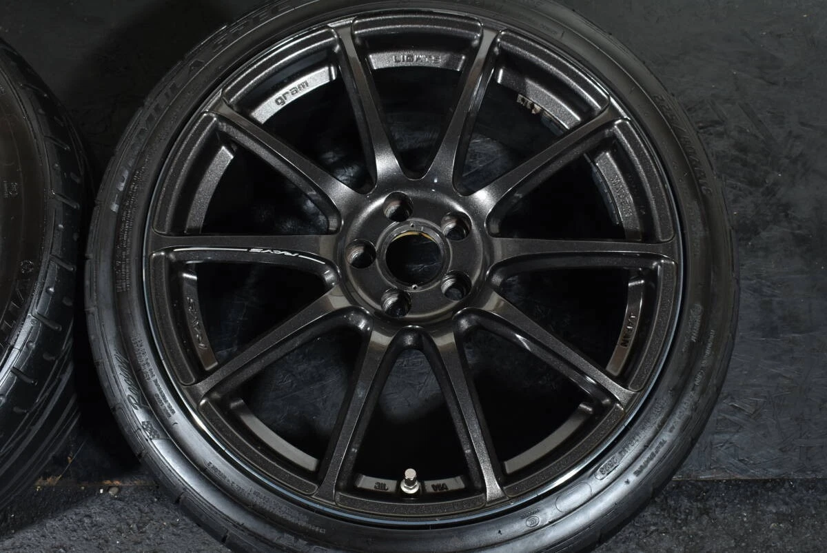 JDM RAYS Gravillage 57 Transcend 18-inch wheels PCD100 8J +45 offset 8 No Tires - Image 5