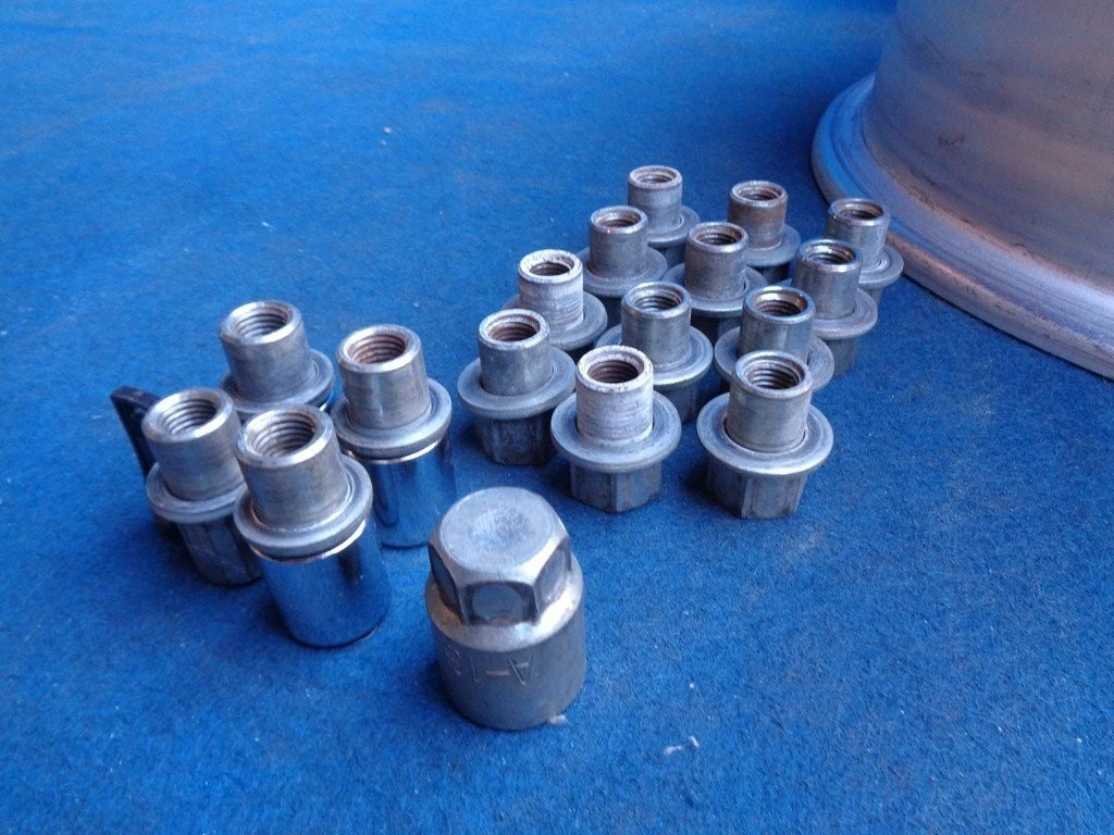 JDM Rare SSR MK-II 7J/+11 PCD 110 M12x1.5 with dedicated rock nuts 4-b No Tires - Image 9