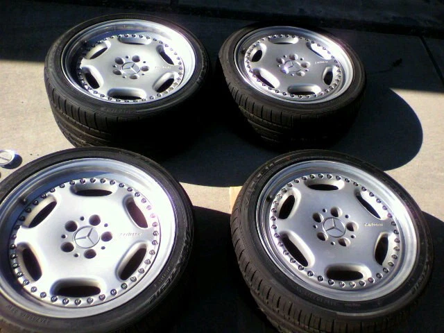 JDM OZ Racing Carlson 3/6" 3-piece set rare for Mercedes-Benz Audi PCD No Tires