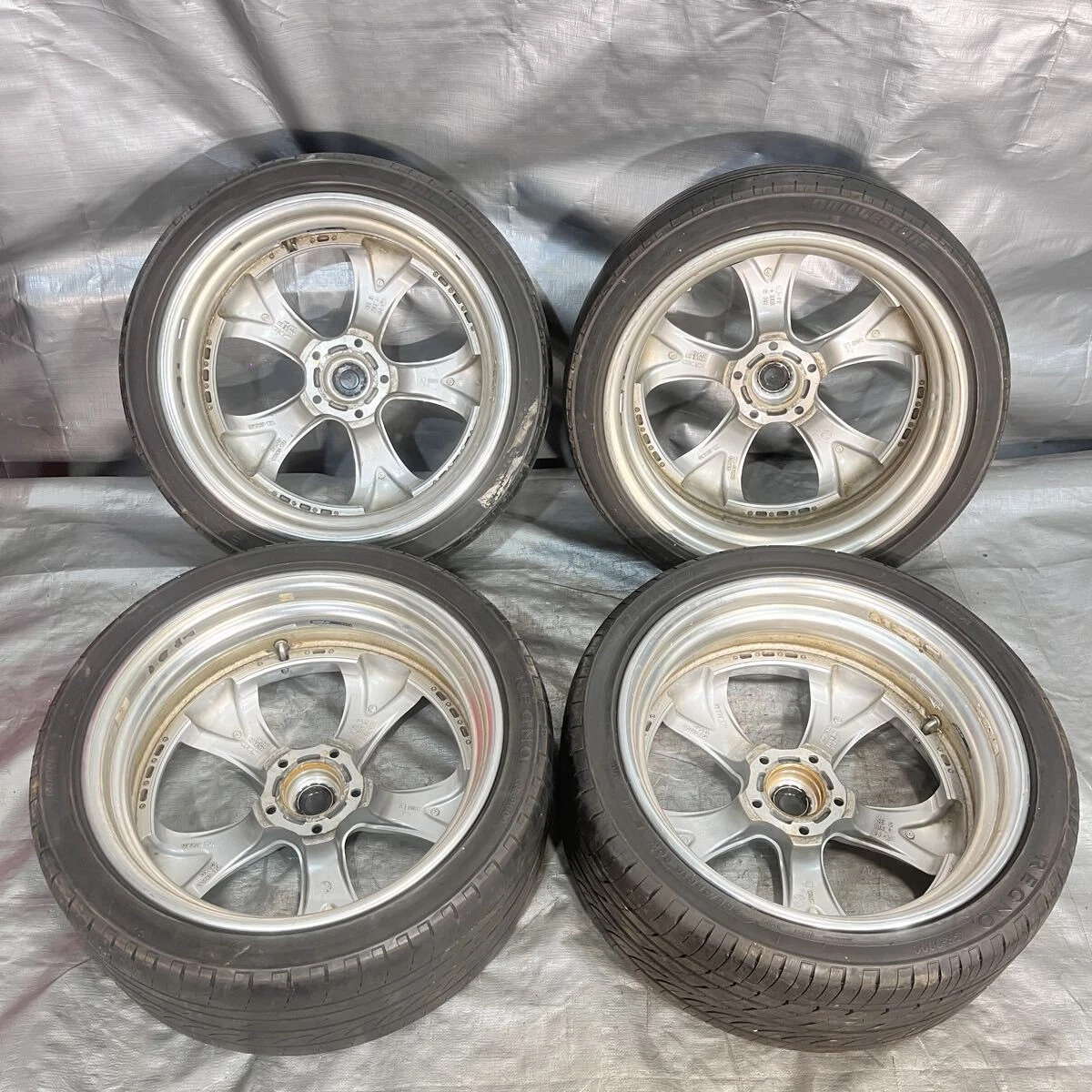 JDM WORK EUROLINE ESE-F 1818x8J +35 114.3 5H Deep Rim Aluminum Wheels No Tires - Image 7