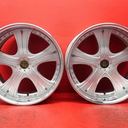JDM Set of 2 used out-of-print wheels SSR AGLE BRESIA 9.5J 19mm PCD114 No Tires