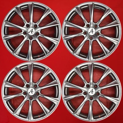 JDM Rare Size 4-Piece Set Used Honda 10-spoke aluminum wheels 198J off No Tires