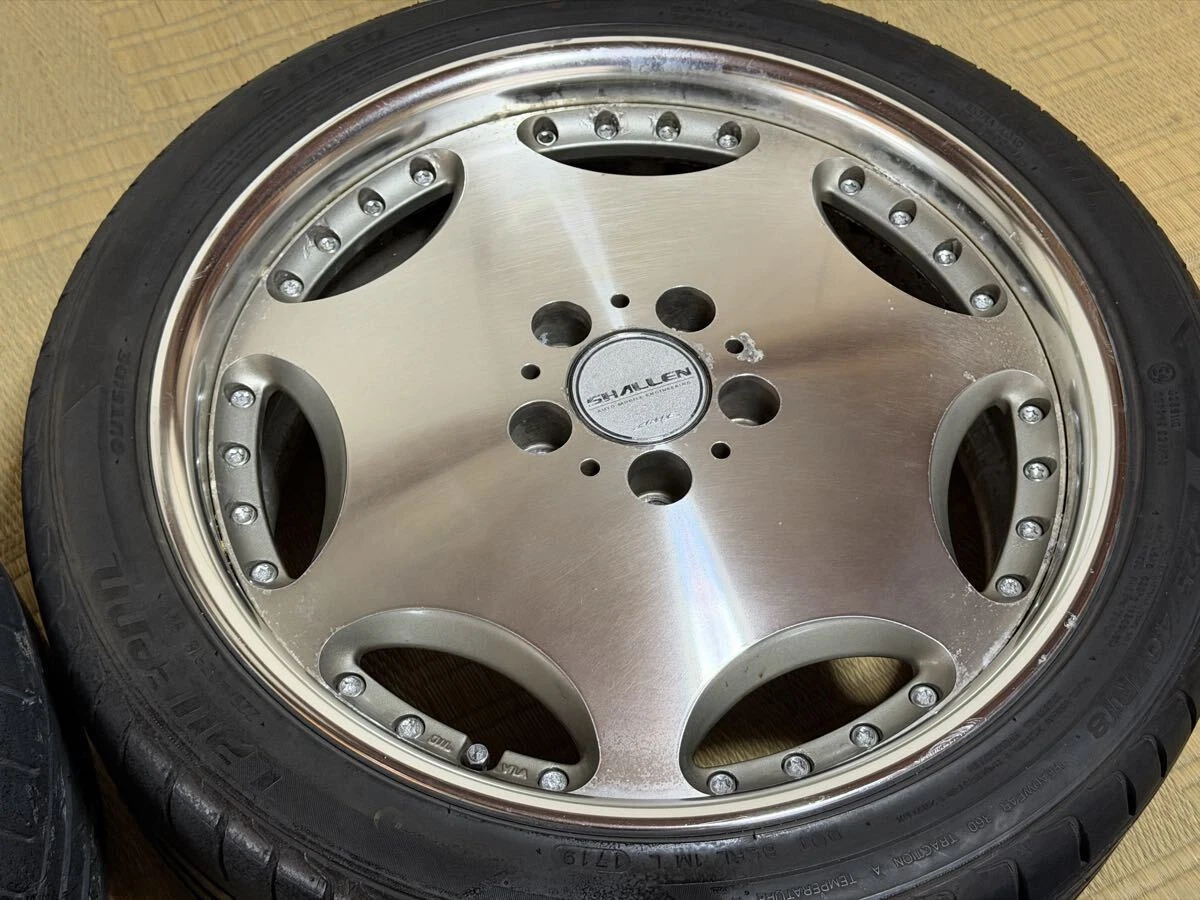 JDM AME SHALLEN 18-inch wheels PCD 114.3 7.5J +48 offset 5-lug 225/40/ No Tires - Image 4