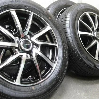 JDM /Barely MountedAres Harzel B/P 15-inch & GOOD YER 185/65R15 4-Book No Tires