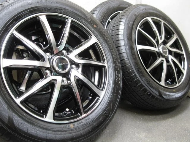 JDM /Barely MountedAres Harzel B/P 15-inch & GOOD YER 185/65R15 4-Book No Tires