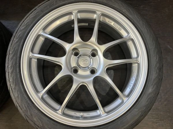 JDM Good condition ENKEI Performance Line PF01 176.5J+42 7J+38 100/4 F No Tires - Image 2