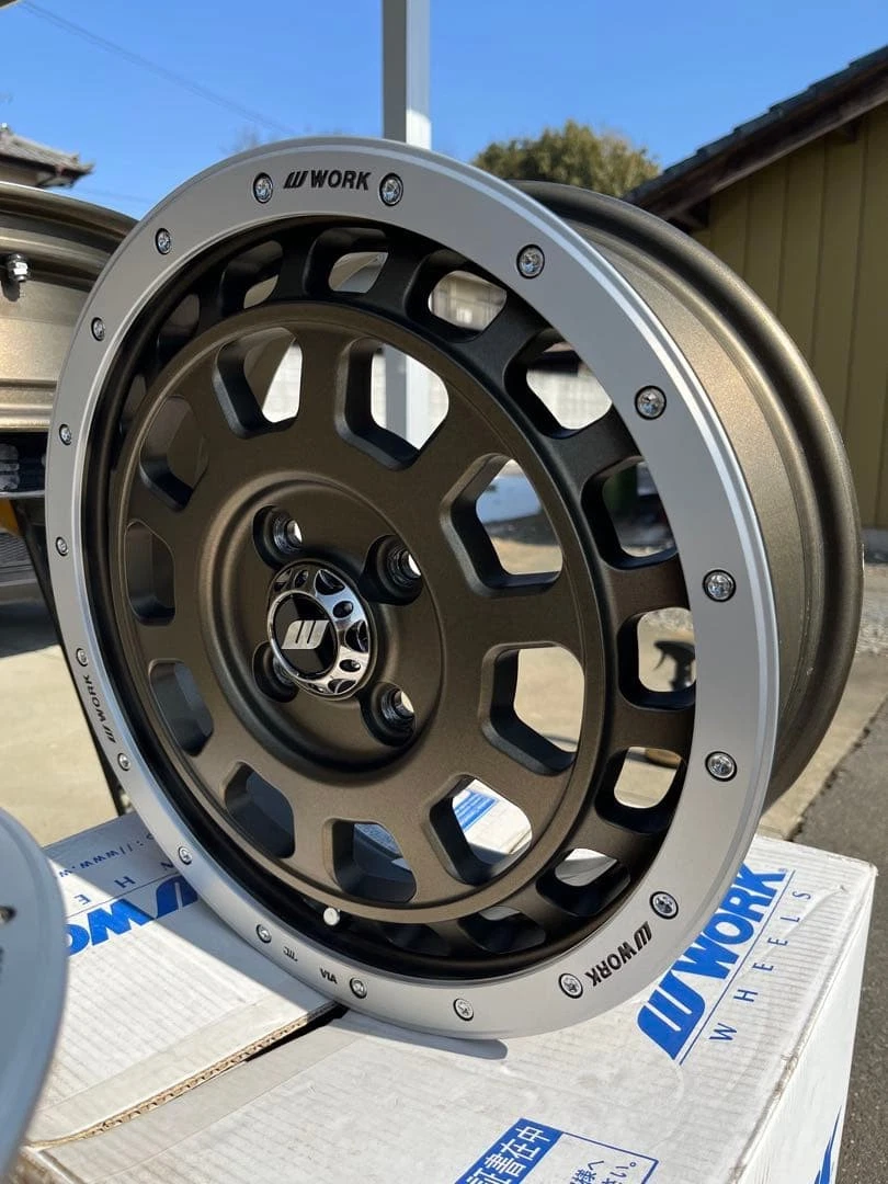 JDM WORK CRAG T-GRABIC 15-inch 4-Book Ashed Titanium No Tires - Image 7