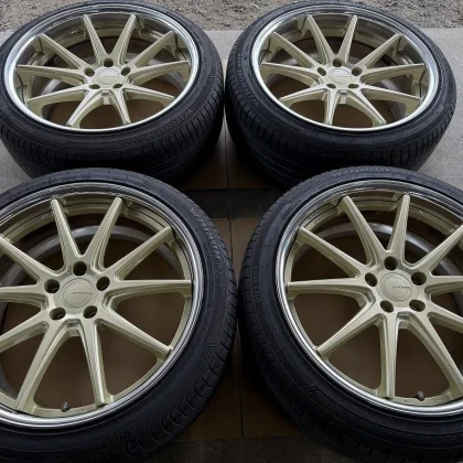 JDM No scratches. 4Book WORK GNOSIS CV201 9J +39 9.5J +40 5H-114.3 Dee No Tires