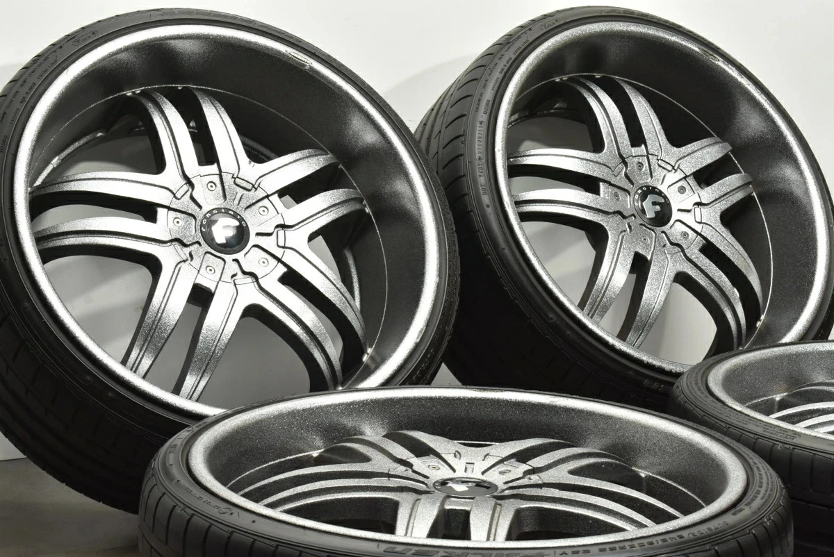 JDM Used FORGIATO 4-Book Set 229.0J x 22+15 PCD 114.3/120 245/30ZR22 9 No Tires - Image 3