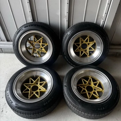 JDM Techno Racing 14-inch wheels for the old Hakosuka Kenmeri Japan No Tires