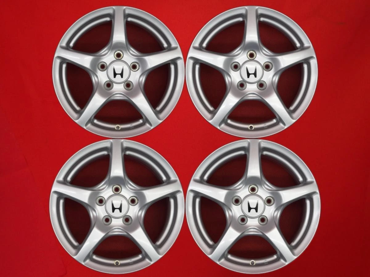 JDM Genuine HONDA S2000 Used Wheels 4Book 6.5/7.5J PCD114.3 5-Hole +55 No Tires