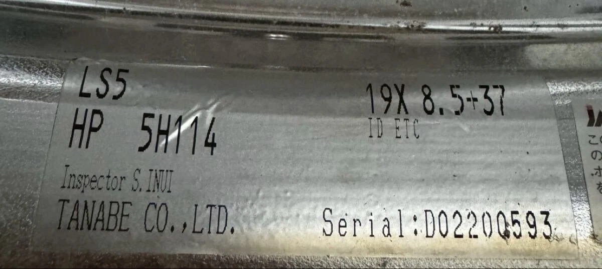 JDM Rare SSR Felini 198.5J+37 PCD114.3 5-hole 5H Cerberus II wheels fo No Tires - Image 10