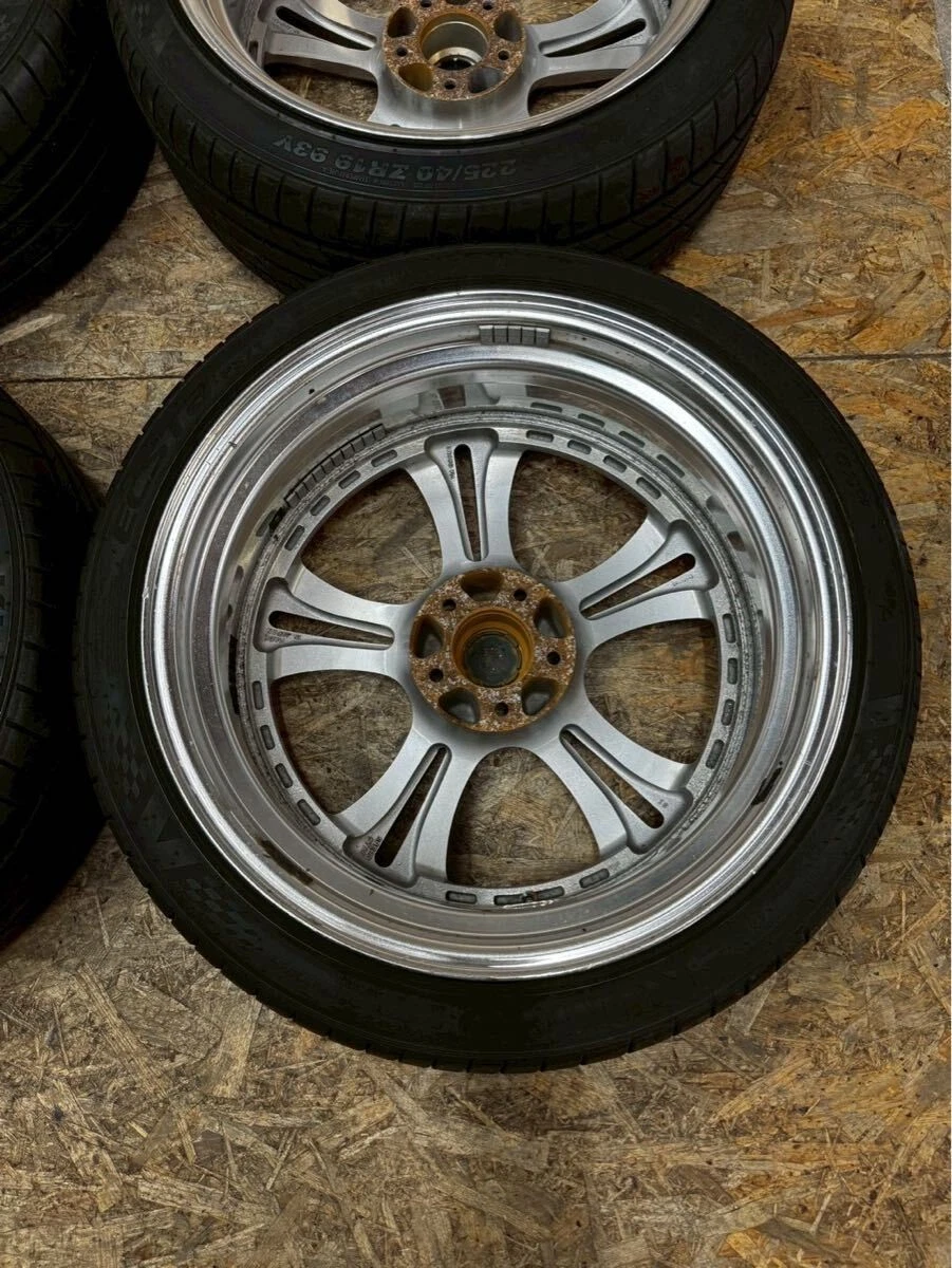 JDM Rare SSR Felini 198.5J+37 PCD114.3 5-hole 5H Cerberus II wheels fo No Tires - Image 9