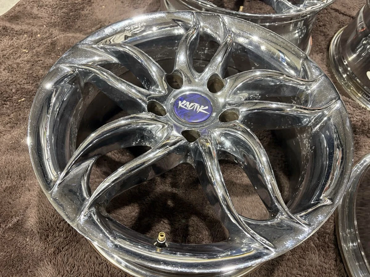 JDM Kaotik Vizio Keotic Vizio 17x7.5 5/114.3 IN40 oars Doskool USDM Ne No Tires - Image 7