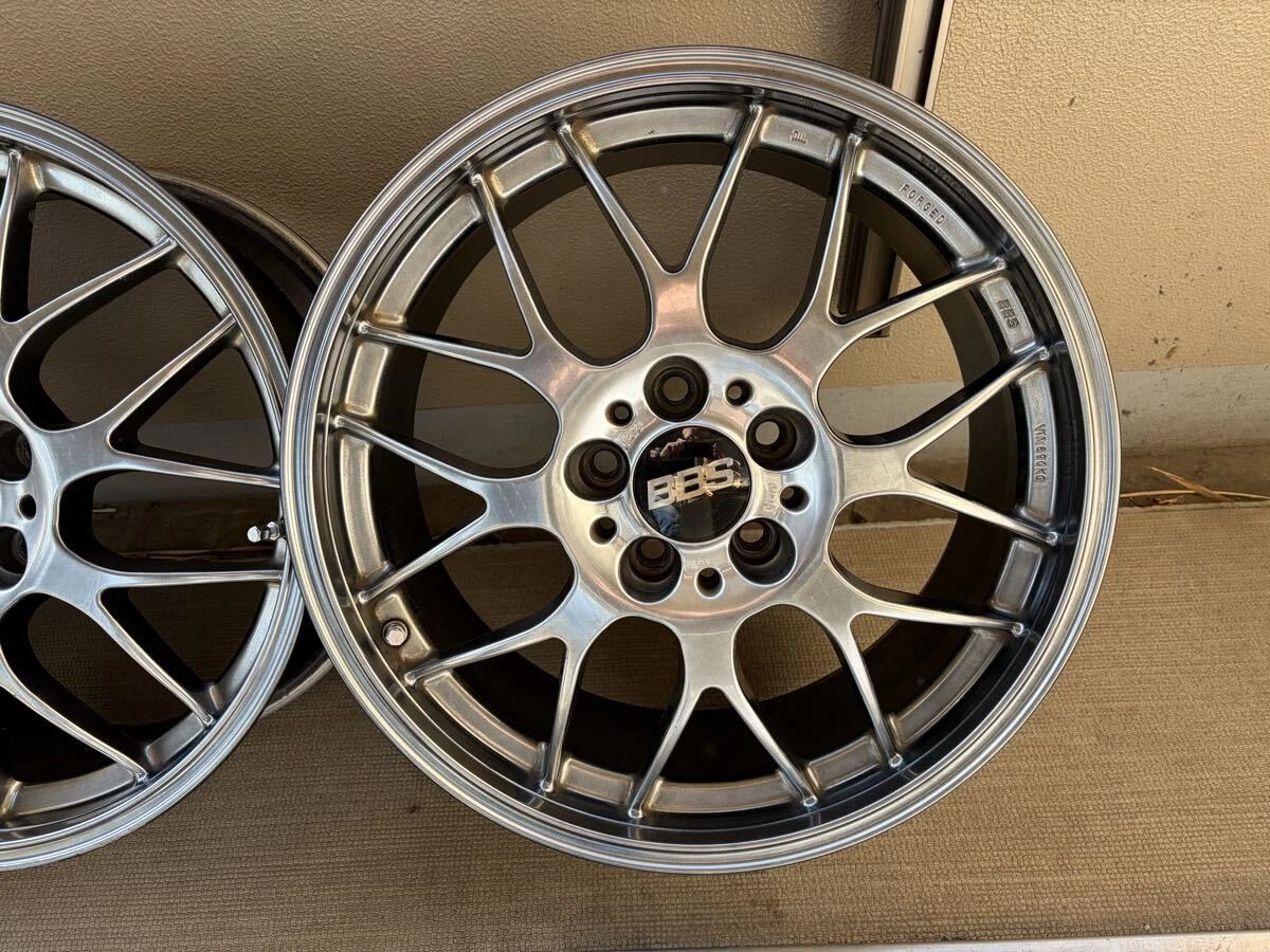 JDM Excellent Condition BBS RG-R Diamond Black RG791 112 8J+50 Ultra L No Tires - Image 2