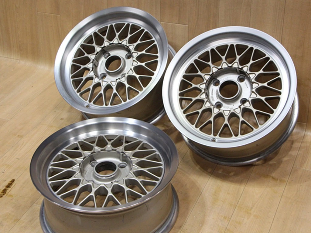 JDM B191 Out-of-print rare BBS RG019 15x6.5J+18 PCD114.3 4-lug 3-wheel No Tires - Image 5