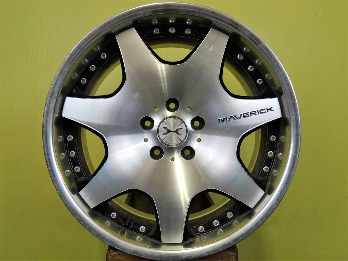 JDM Used 4-wheel Weds Maverick 607D wheels 19 x 8.5J +48 & 9J +45 5H 1 No Tires - Image 4