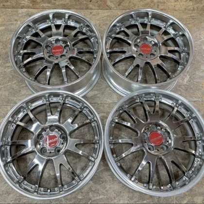 JDM Rare AME Sharen MX 198J+43 9J+43 PCD114.3 5-hole 5H deep rims with No Tires