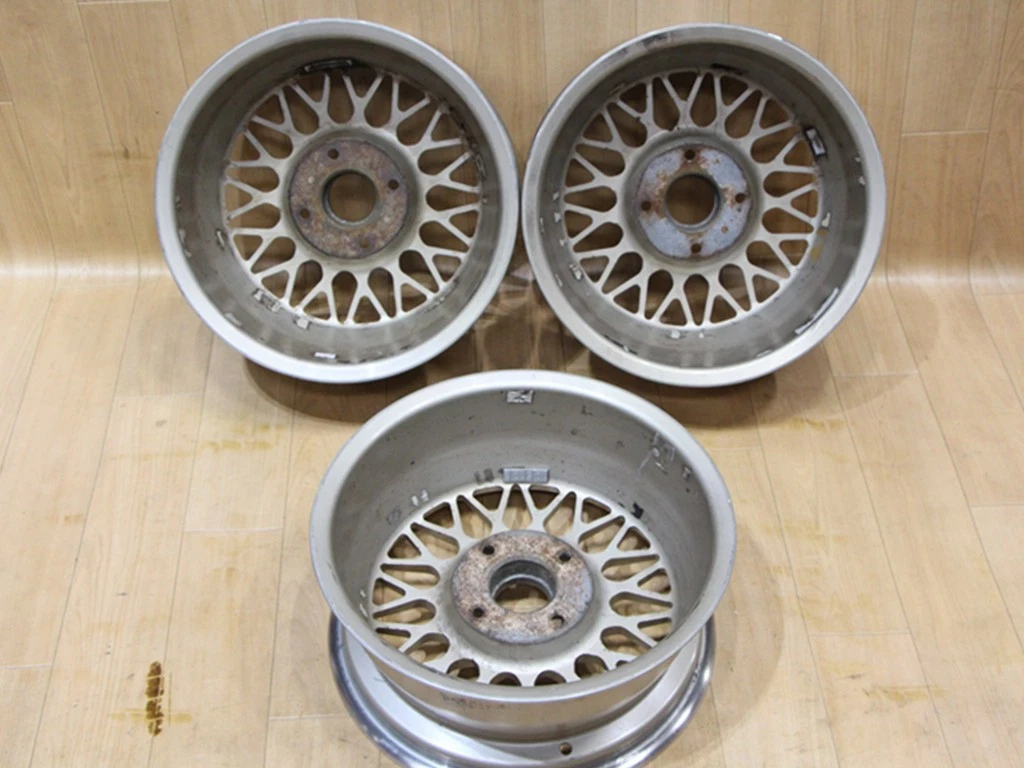 JDM B191 Out-of-print rare BBS RG019 15x6.5J+18 PCD114.3 4-lug 3-wheel No Tires - Image 10