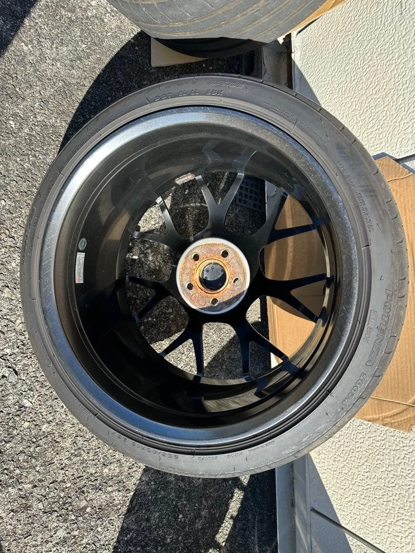 JDM BBS 18 Diamond Black Wheel Set No Tires - Image 9