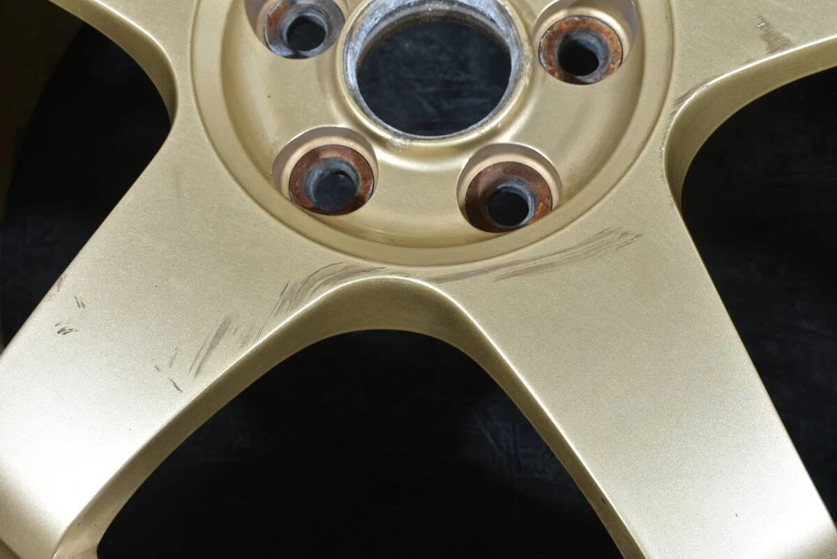 JDM Subaru STi genuine OP 17-inch wheels RAYS forged PCD100 7J +48 G No Tires - Image 6