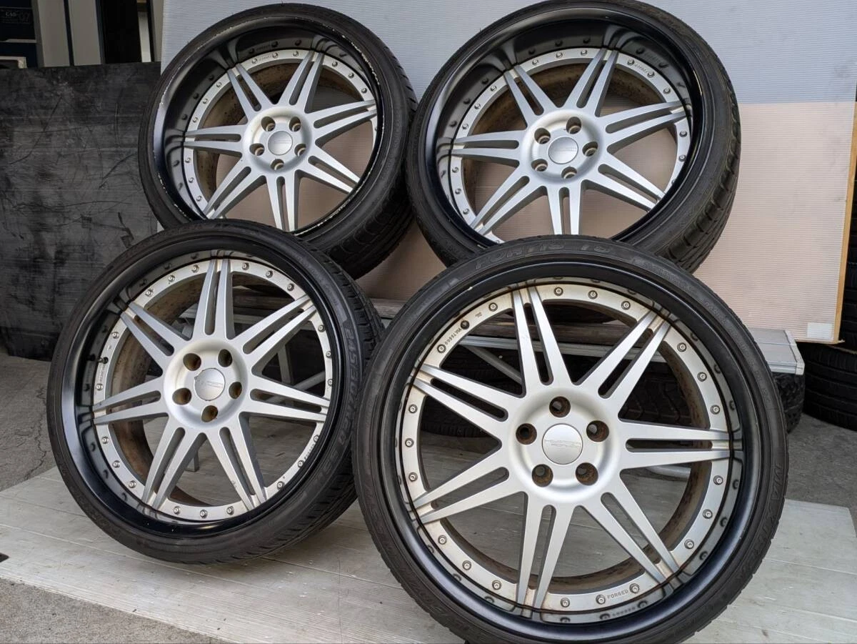 JDM Hyperforged HF102R wheels and tires 4-pack set 209J+17 11J+22 PCD1 No Tires