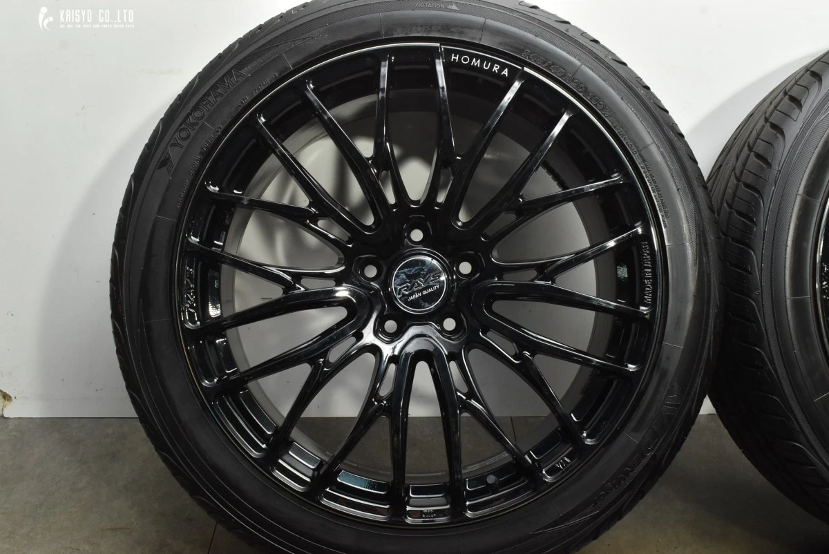 JDM Good condition RAYS HOMURA 2x10 BLACK CLEAR EDITION 20-inch 8.5J + No Tires - Image 5