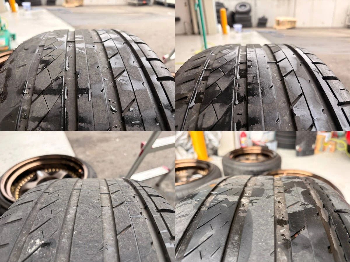 JDM WORK MEISTER S1 3P 1910.5J Offset-1 5H-114.3 2017 Gold Pierced Bol No Tires - Image 8