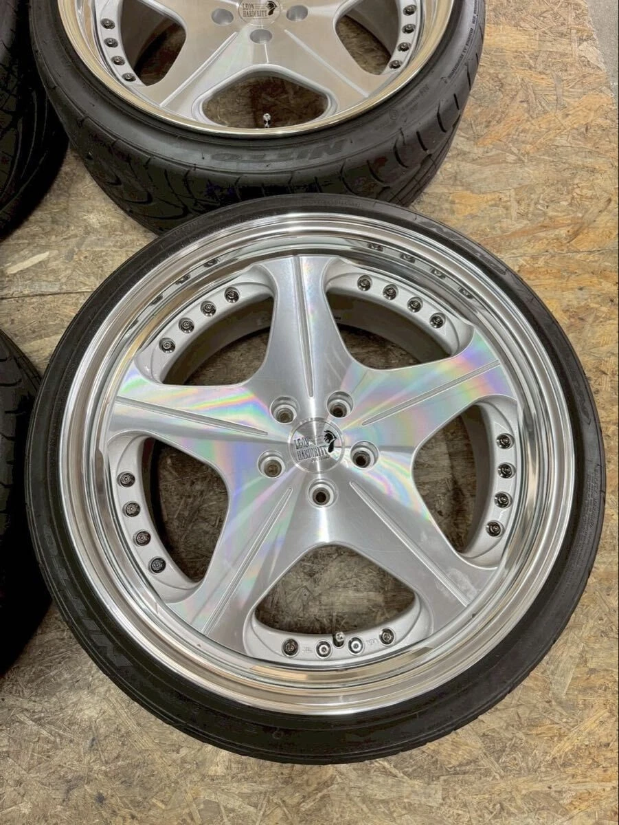 JDM Rare Leonhard Orden ORDEN 209J+32 PCD114.3 5-hole 5H Discontinued No Tires - Image 5