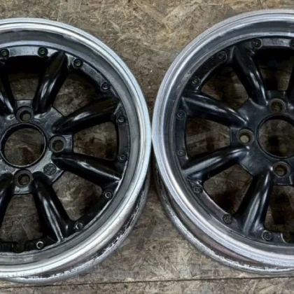 JDM Rare Watanabe Eight-Spoke RS-8 168J+36 PCD114.3 4-Hole 4H Wheels D No Tires