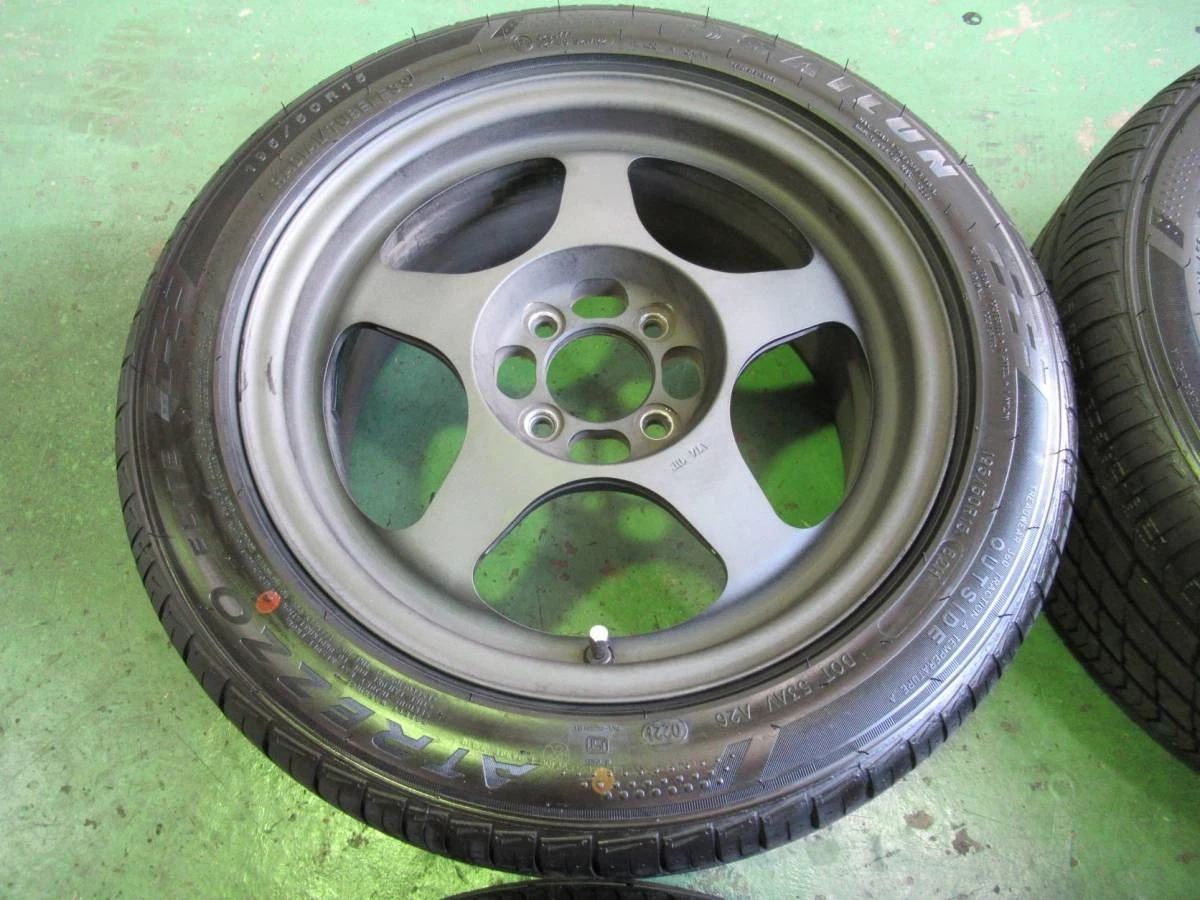 JDM DEEPSpoonspoon 15-inch SW388 15x6.5J +35 PCD100 4H 195/50R15 2021 No Tires - Image 2