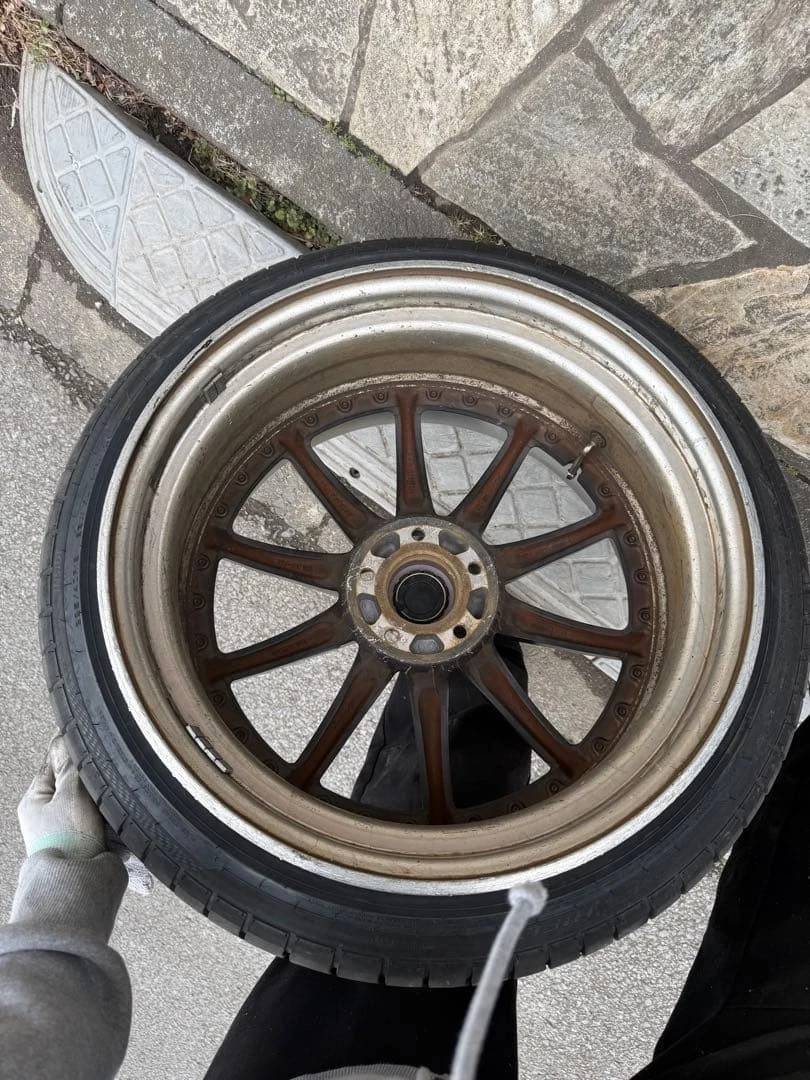 JDM Deep rim 9J10J Gnosis one-off center cap No Tires - Image 4