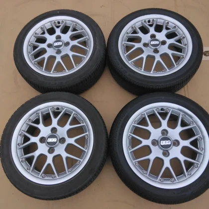 JDM Genuine VW BBS RS772 4-lug Bridgestone 165/55R15 compact tires for No Tires
