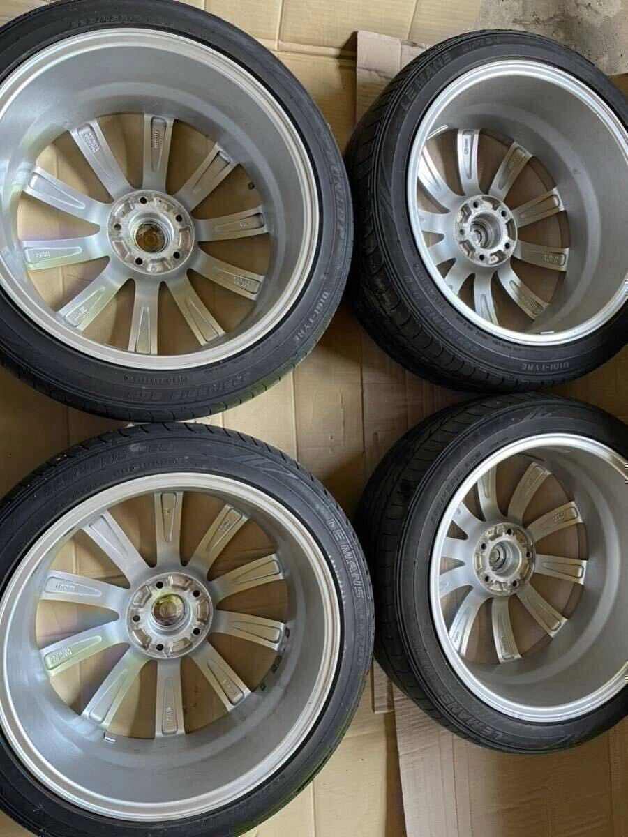 JDM Weds LEONIS 19 Hyper Silver Mirror Cut Aluminum Wheels 4Book 5-114 No Tires - Image 2