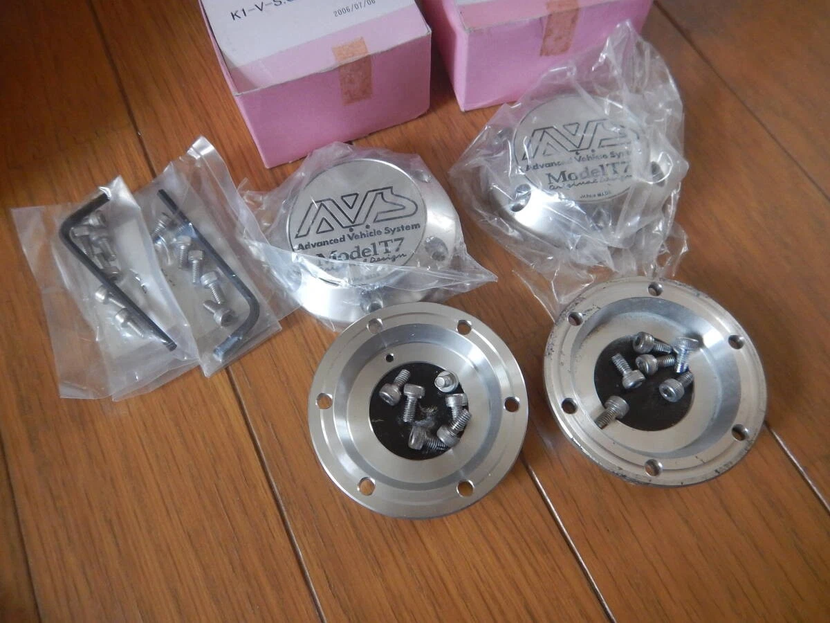 JDM Yokohama AVS Model T7 Center Cap 4 Individual 2 Used 2 with Mounti No Tires - Image 2