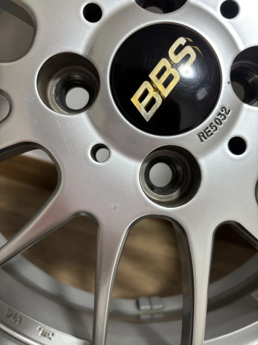 JDM Rare BBS RE5032 15-inch 5J+43 165/55R15 4-Book Set RE-L2 DS PCD100 No Tires - Image 7
