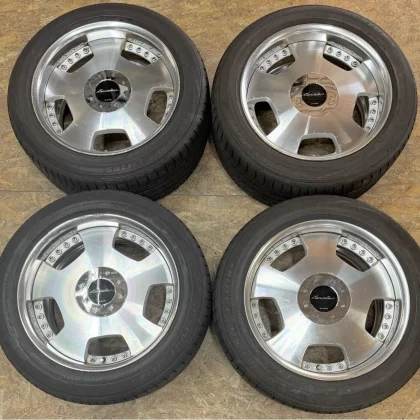 JDM Rare WORK Euroline DH 188.5J+45 PCD114.3 5-hole 5H Euroline deep r No Tires