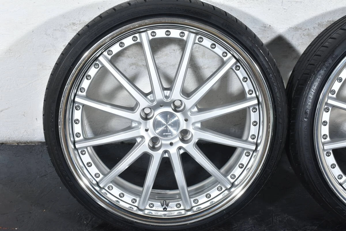 JDM WORK Resultado 17-inch PCD100 6.5J +40 WANLI SPORT MACRO SA301 wit No Tires - Image 2