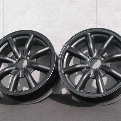 JDM Rare RS Watanabe F8F 5.5J +40 PCD100 2-wheel set for Alto Beat S66 No Tires