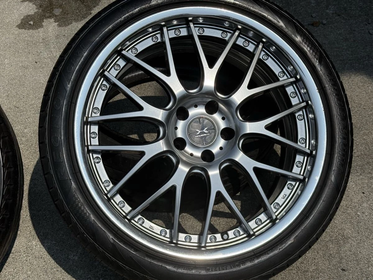 JDM Rare Weds Maverick 709M deep rims plated 245/40R204. Fits Elgrand No Tires - Image 5