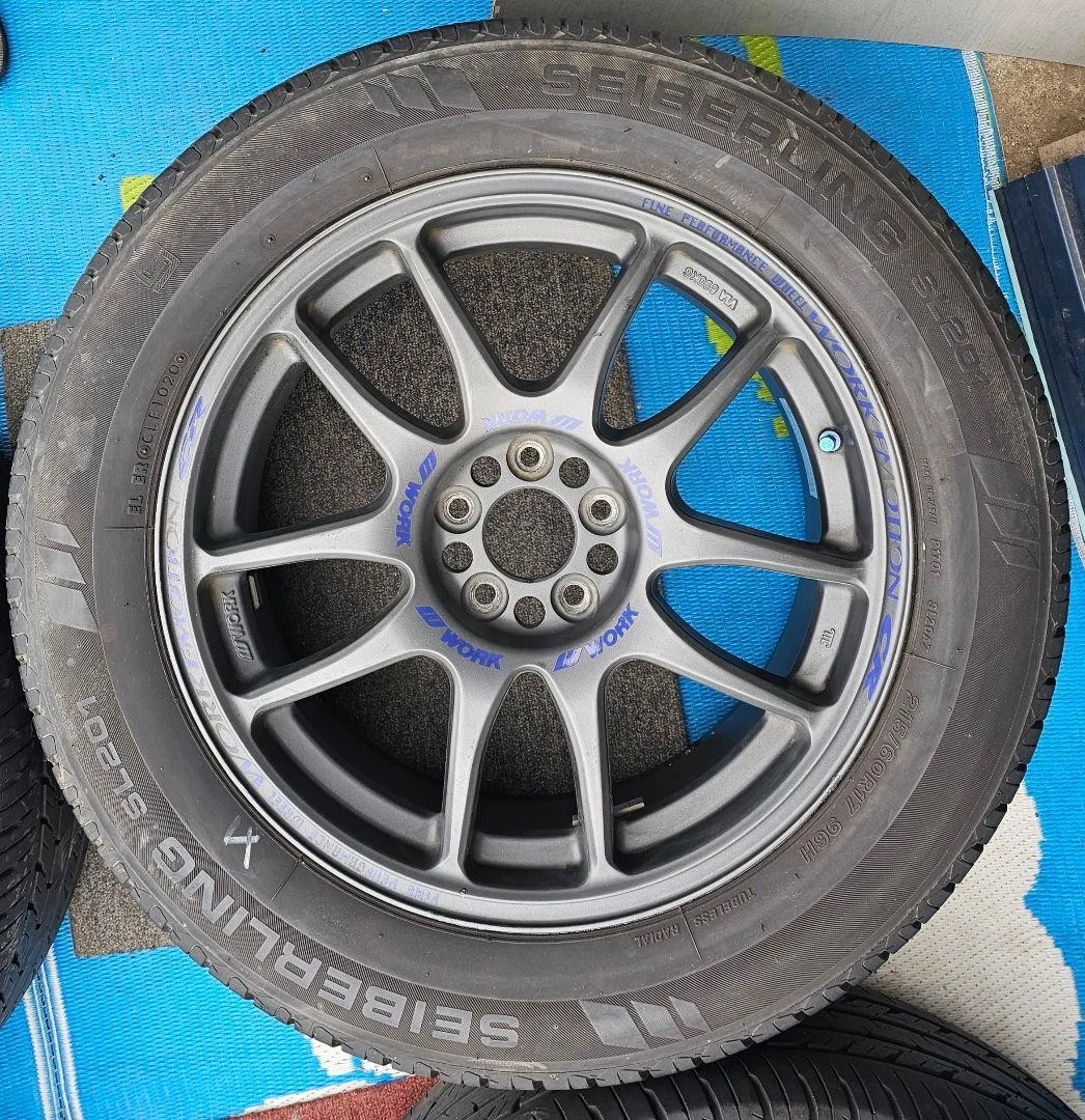 JDM WORK EMOTION CR Kai aluminum wheels 17-inch 7J+47 5H No Tires - Image 5