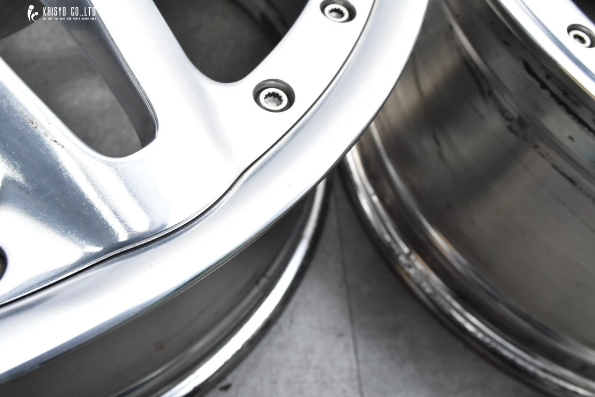 JDM Rare BBS Ferrari 612 Scaglietti OEM 19in 8J +43.5 10J +51.1 PCD114 No Tires - Image 9