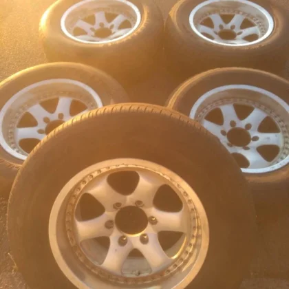 JDM BRIDGESTONE BERG CONQUEST 178.5J +7 139.7 6H 6-lug 5-pack with spa No Tires